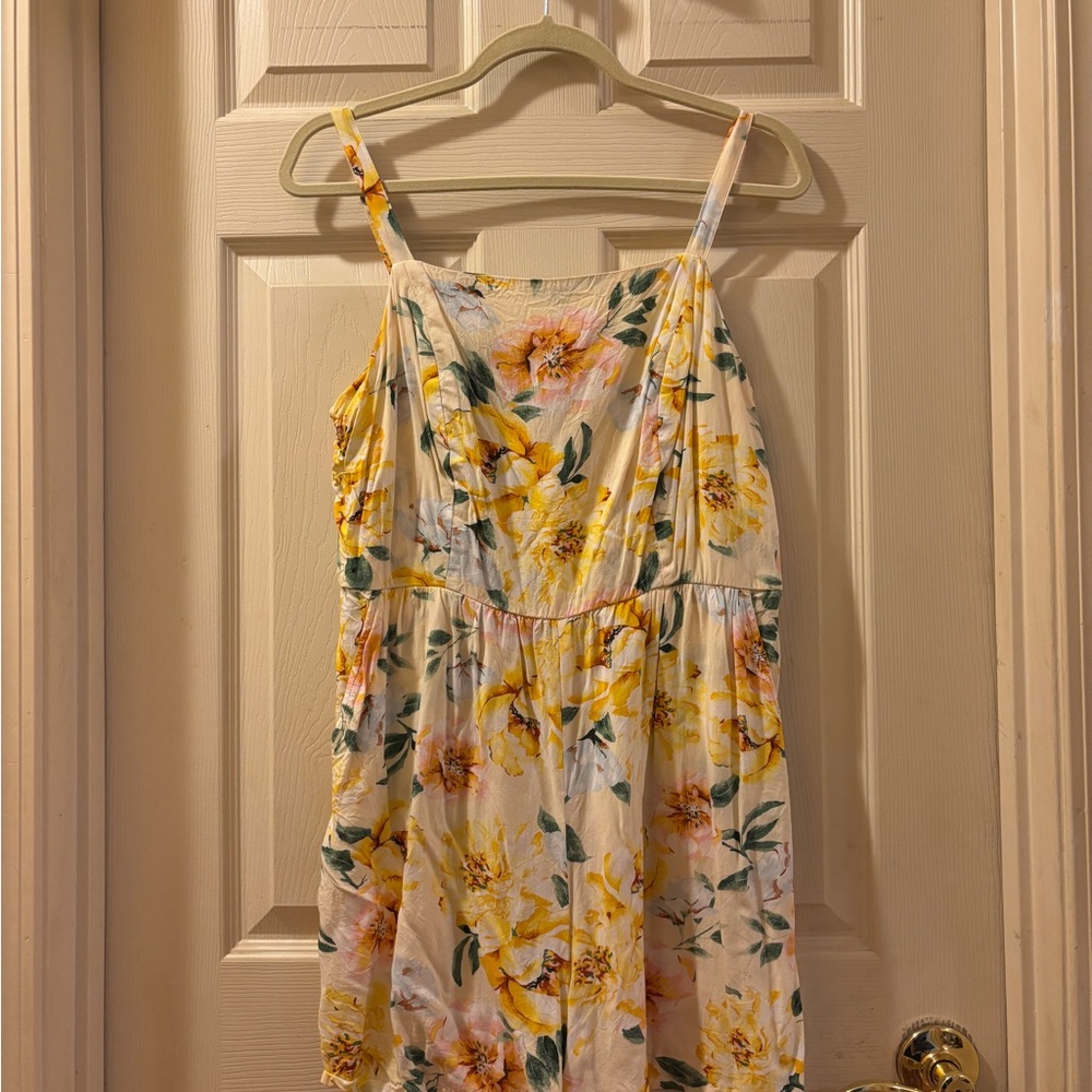 Floral Yellow Romper